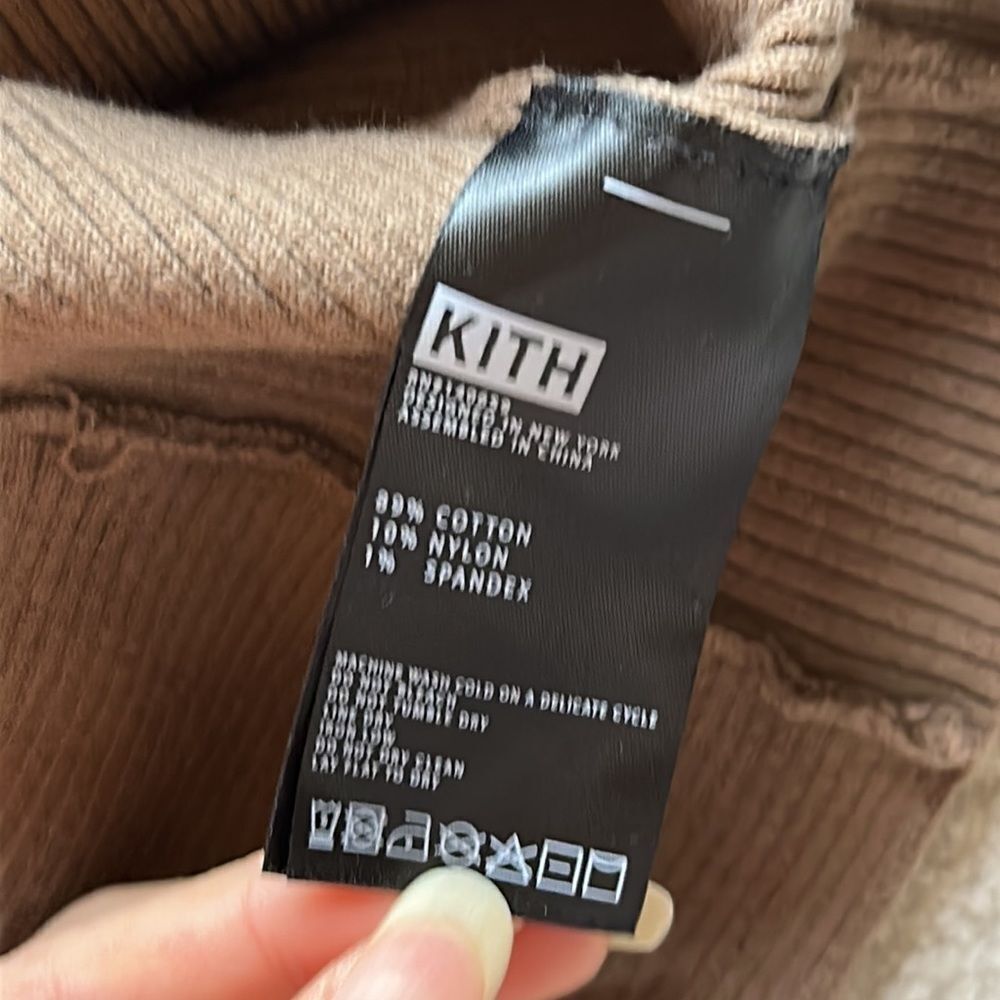 KITH Brown Ribbed Cropped Tank Top - Picture 5 of 5